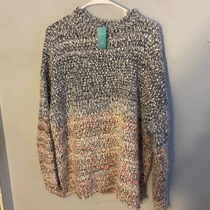 Maurice's Multicolored Shaggy Textured Sweater